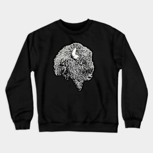 Bison portrait 3 Crewneck Sweatshirt